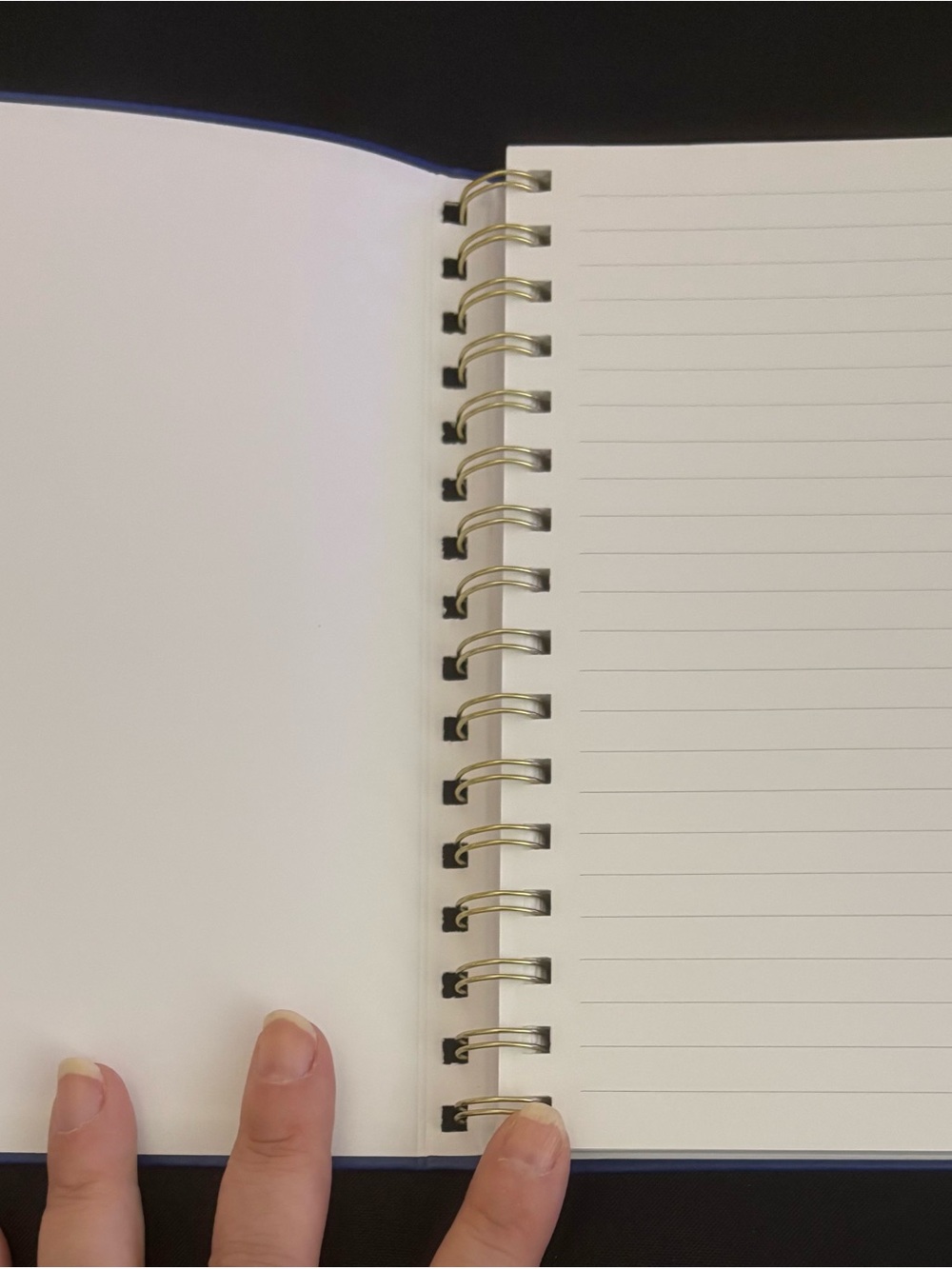 Blue Flex Cover Spiral-Bound Notebook with Elastic Closure - NEW - Picture 2 of 2